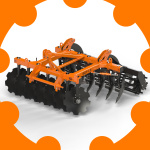 Disc harrow BDF-1.8 mounted Disc harrow BDF-1.8 mounted