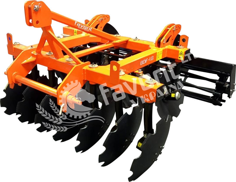 Photo - Disc harrow BDF-1.8 mounted