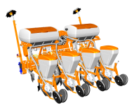 Precision seed drill VENZA-4 (with fertilizer application system) Precision seed drill VENZA-4 (with fertilizer application system)