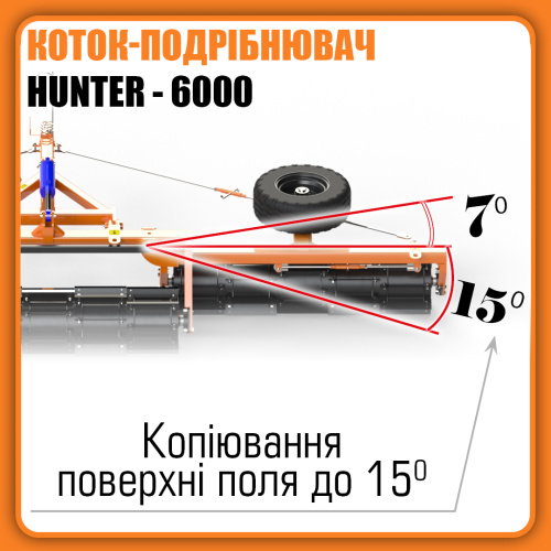 KZK-6 HUNTER chopper roller (line knives)