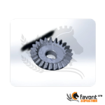 Bevel pinion gear driven